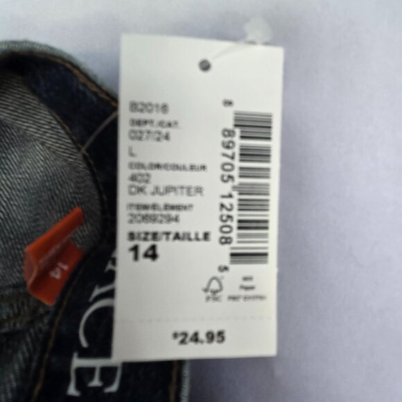 THE CHILDREN'S PLACE Girls Basic Bootcut Semi-Evasee Jeans  Sz 14 Lara Wash-Blue - Picture 10 of 10